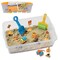Sensory Bin: Construction Zone Playset - Preschool Learning Activities, Excavator Toys for Boys Ages 3-5+, Outdoor Toys and Gifts for Kids
